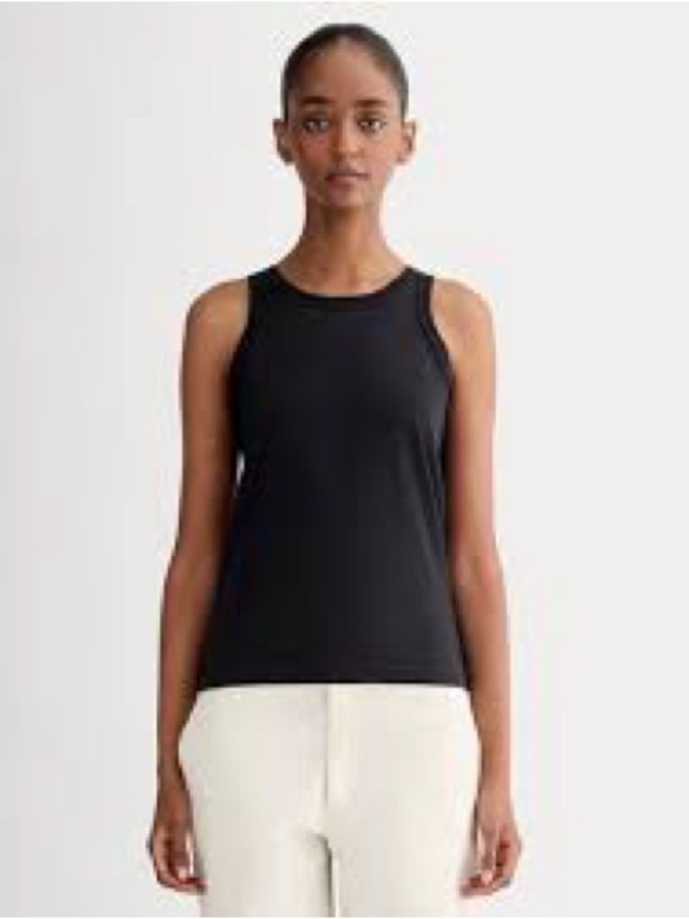 Everlane Black High-Neck Tank Top